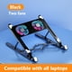 thumbnail image 5 of PC Laptop Cooler 2 Silent Fan PLEGABLE Notebook Cooling Pad Support (Negro), 5 of 7
