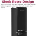 thumbnail image 4 of Frigidaire 9.0 Cu. ft. Bottom Mount Retro Refrigerator, Apartment Size Compact Fridge in Black, 4 of 12