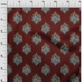 thumbnail image 2 of oneOone Cotton Silk Fabric Leaves|Floral & Paisley Block Fabric Prints By Yard 42 Inch Wide, 2 of 4