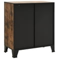 thumbnail image 5 of vidaXL Storage Cabinet Rustic Brown 72x36x82 cm Metal and MDF, 5 of 5