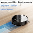 thumbnail image 2 of ROPVACNIC Robot Vacuum Cleaner and Mop Combined with Suction Power of 4000Pa, Custom Cleaning Settings, Robot Vacuum Cleaner, Self Charge, Advanced Obstacle Avoidance, 2 of 6
