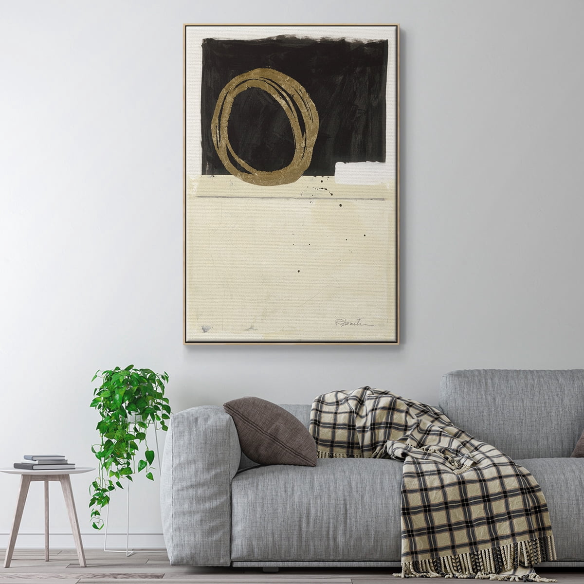 Standing Strong III Framed Premium Gallery Wrapped Canvas - Ready to Hang - 27 x 41 - Natural Wood Floating Frame