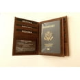 thumbnail image 5 of SEDONA™ Leather Passport Wallet, Brown, 1-Piece, 5 of 5