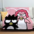 thumbnail image 1 of Sanrio Bad Badtz Maru Keroppi, manta de franela con dibujos animados, Sábana, sofá, manta para oficina, almuerzo, manta, regalo de periféricos de animé, 1 of 4