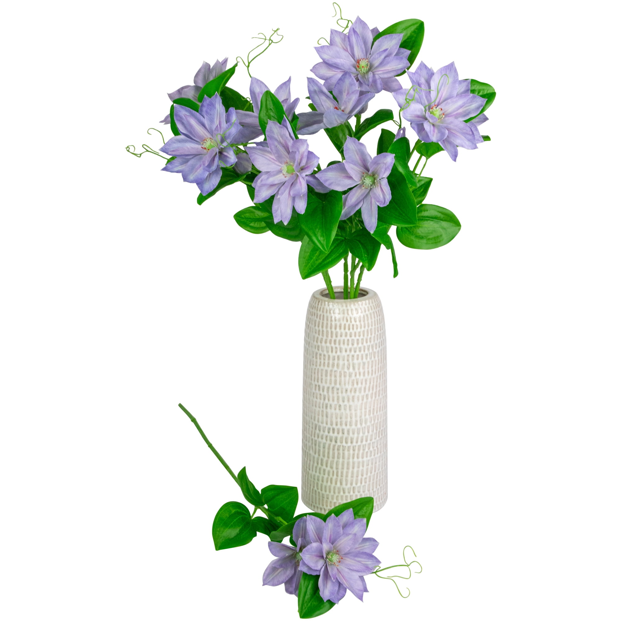 Northlight Real Touch™ Purple Artificial Lotus Floral Sprays, Set of 6 - 25"