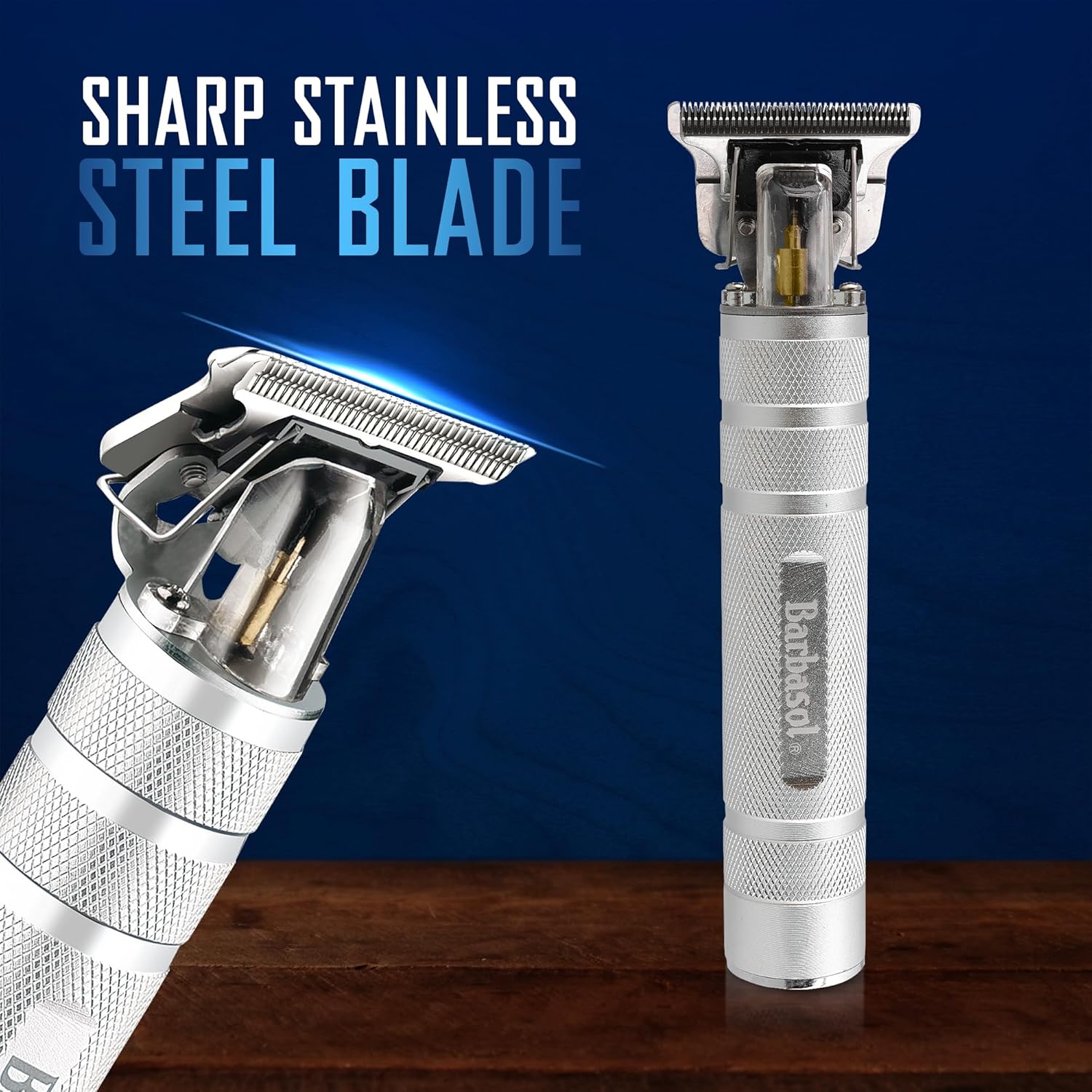 Barbasol Zero-Gapped T-Blade Trimmer, Silver photo 4