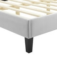 thumbnail image 6 of Tufted Platform Bed Frame, Twin Size, Velvet, Light Grey Gray, Modern Contemporary Urban Design, Bedroom Master Guest Suite, 6 of 10
