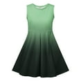 thumbnail image 6 of Feancey Summer Tank Dresses for Girls High Waist Swing A-Line Dress Sleeveless Gradient Beach Sundresses Pleated Flowy Dance Dress Green 13 Years, 6 of 7