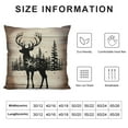 thumbnail image 5 of COMIO HUYAW Woodland Wild Animal Wolf Elk Bear Deer Forest Camping Throw Pillow Covers, Wildlife Lover Camper Gifts for Men Women, Wildlife Rustic Pillow Cases, 5 of 5