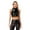Black, variant on Zaldita Women's Shiny Metallic PVC Leather Crop Top Sleeveless Disco Vest Club Dance Tank Tops Shirt Silver S