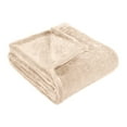 thumbnail image 2 of BNM Solid Fleece Soft Plush Blanket, Full/Queen, Linen, 2 of 7