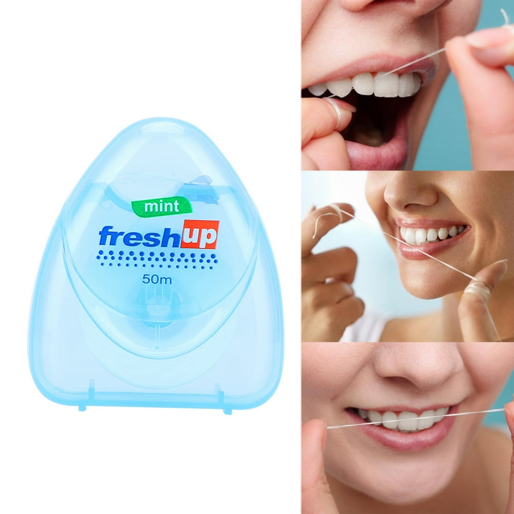 YLSHRF YLSHRF 50m Dental Floss Bacteria Plaque Removal Tooth Cleaner Oral Hygiene Supplies