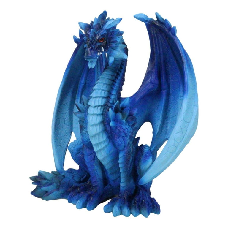 Ancient Guardian Blue Water Elemental and Ice Frozen Azure Dragon