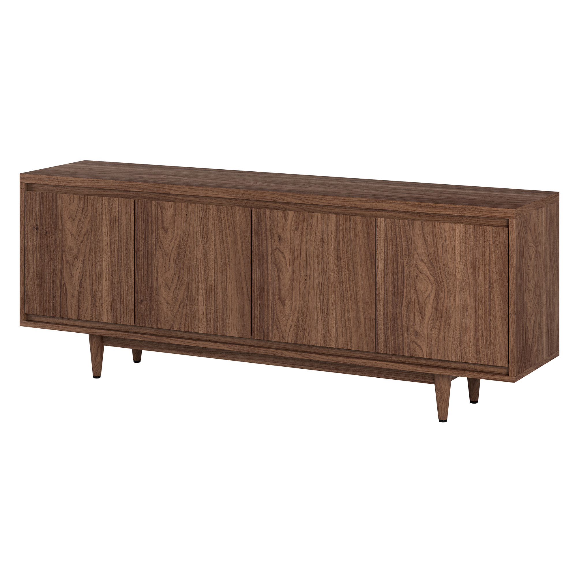 Aelin Rectangular TV Stand for TV's up to 75" in Satin Walnut