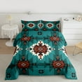 thumbnail image 2 of Manfei Bohemian Flower 3-Piece Full Size Comforter Sets for Teens Boys Girls,Tribal Aztec Bedding Comforter Set,Exotic Style Lightweight Bedding Sets,Luxury Bedroom Decor,Reversible, 2 of 8