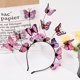 thumbnail image 4 of Diademas de mariposa, sombrero tocado para mujer, disfraz de mariposa, tocado de corona para mujeres y niñas para su familia, 4 of 5