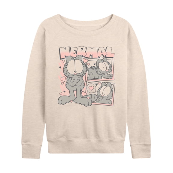 Garfield - Nermal Bootleg - Women's French Terry Long Sleeve Pullover