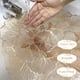 thumbnail image 2 of Manteles individuales redondos de vinilo prensado, manteles individuales con flores metálicas, juego de 6 manteles individuales resistentes al calor para mesa de comedor, manteles individual, 2 of 5