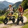 thumbnail image 4 of ASKGO 1200W Peak 650W Foldable Electric Bicycle, 48V 13Ah Commuting Electric Bike for Adults, 14" Portable Electric Bicycle with Multi Shock Absorber, UL2849, 4 of 11