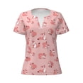 thumbnail image 3 of Naloa Fox Print T-Shirts Short Sleeve V Neck Tees for Women Fashion Tops Trendy Lightweight Soft Casual Summer Outfits Clothes, 3 of 5