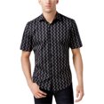 thumbnail image 1 of Camisa con Botones Alfani Algodón Negra Pequeña, 1 of 1