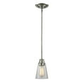 thumbnail image 1 of Z-Lite 428MP-BN 1 Light Mini Pendant, Brushed Nickel, 1 of 3
