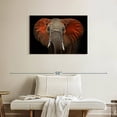 thumbnail image 2 of Elephant Stock Elephant Portrait Wall Art - Horizontal Canvas Wall Art - Living Room Wall Decor - Animal Canvas - Black And Brown Decor - 36" x 24", 2 of 8