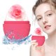 thumbnail image 1 of Rodillo de hielo para rostro y cuerpo, cubo de hielo de silicona para hinchazón y alivio del dolor, moldes para terapia de frío, herramienta de masaje rosa, 1 of 5
