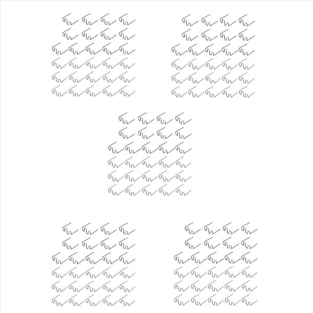 5000 Piezas Grapas para Grapadora en Caliente, Reparación de Plástico, Grapas Onduladas, Reparaciones de Carrocería de Parachoques, Grapas Onduladas S de 0,8 0,6mm