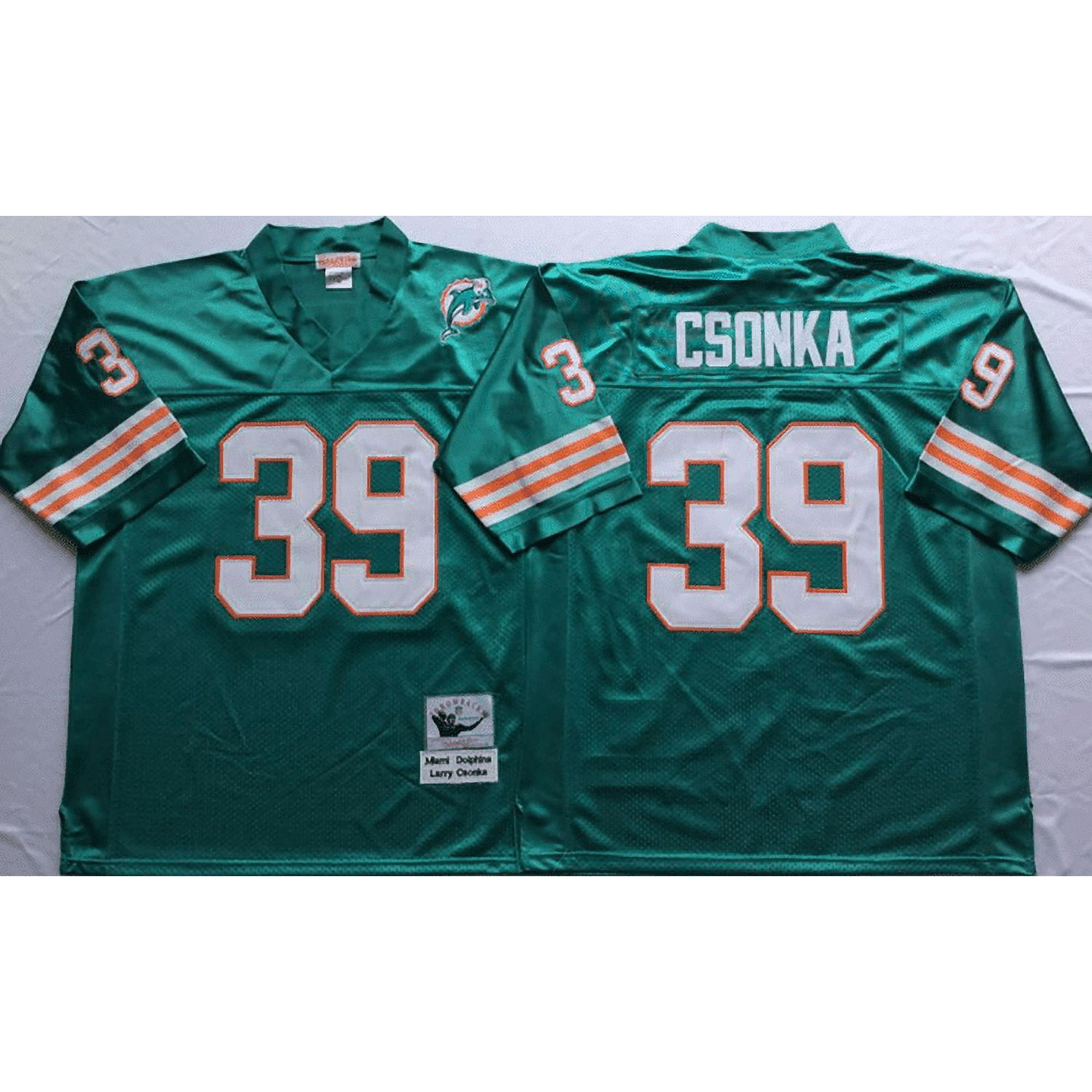 Men s Miami Dolphins Csonka 39 Vintage Football Jersey Green Walmart