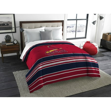 MLB St. Louis Cardinals Stripe Life Twin & Full Bedding Comforter Set, 1 (Best St Louis Cardinals App)
