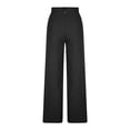 thumbnail image 4 of Abomasnow Women's Dressy Jeans Pants Pants High Waisted Straight Wide Leg Pants Work Office Business Casual Slacks Pants with Pockets, 4 of 7