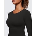 thumbnail image 4 of CRZ YOGA Butterluxe Long Sleeve Shirts for Women Workout Athletic Casual Tops Slim Basic Tight Shirt, 4 of 6