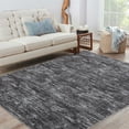thumbnail image 1 of YUSAZENS 5 x 7 Abstract Area Rug Modern Machine Washable, Soft Foldable Non-Slip Throw Rug for Living Room, Bedroom, Office, Home Decor Carpet Dark Gray, 1 of 7