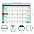 thumbnail image 2 of 2026 Large Wall Calendar | Yearly Planner With Stickers | Thick Paper Prevents Bleed | At-a-Glance Organizer | Daily Layout | 74.2x52.5cm | 1 Pack | Home Office, 2 of 7