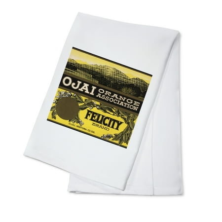 - Felicity Brand - Ojai, California - Citrus Crate Label (100% Cotton Kitchen Towel)
