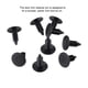 thumbnail image 2 of Riwesomey 100 Uds Clip de sujeción automática para guardabarros de coche, pasador de retención de remache, parachoques para retenedor de panel de Vehículos, repuestos y accesorios Mis Tipo 1 Riwesomey VI2791-01B, 2 of 6