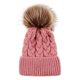 thumbnail image 5 of Conjunto de madre e hijo de lana con flores de cáñamo, gorro tipo jersey, gorro estilo gorra de béisbol con pelo de flores de cáñamo, 5 of 6