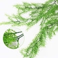 thumbnail image 4 of 4 Pcs Artificial Greenery Ferns Hanging Vines Fake Hanging Ivy Vine Pine Needle Hanging Plastic Plant for Indoor Outdoor Decor, 4 of 5