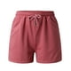 thumbnail image 5 of Pantalones cortos informales de verano para mujer para hacer ejercicio: cintura elástica con cordón, bolsillos, poliéster transpirable, corte holgado, para senderismo y yoga, tallas S-XXL, contorno, 5 of 7