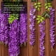 thumbnail image 2 of KALLORY 12Ud Wisteria Artificial De Seda Para Colgar En Pared Puerta O Con Apariencia Natural, 2 of 8