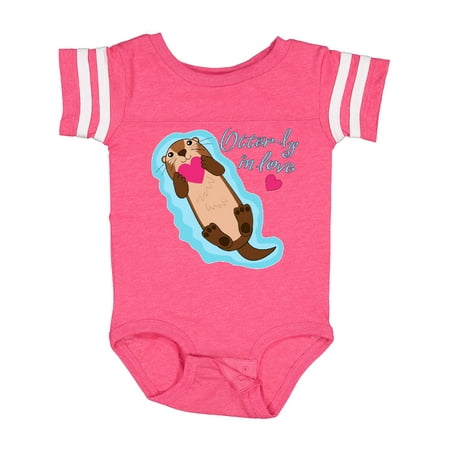 

Inktastic Otter-ly in Love-otter with Heart Gift Baby Boy or Baby Girl Bodysuit
