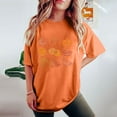 thumbnail image 5 of LEBONYARD Womens T Shirts Clearance Clothes $5,Women's Fashion Summer Round Neck Drop Sleeves Leisure Short Sleeve Fruit Printing Tops Orange L, 5 of 7