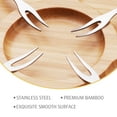 thumbnail image 6 of Hecef Bamboo Cheese Board and Knife Set, 13-Piece Large Charcuterie Serving Tray, 17 in, 6 of 11