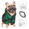 thumbnail image 3 of Goofa Cartoon Kawaii Frogs Pattern Small Dog Sweater Hoodies Pet Grey Hooded Soft Fleece Sweatshirts with Pocket Fall Winter Puppy Cat Sweaters Warm Clothes-X-Small, 3 of 8