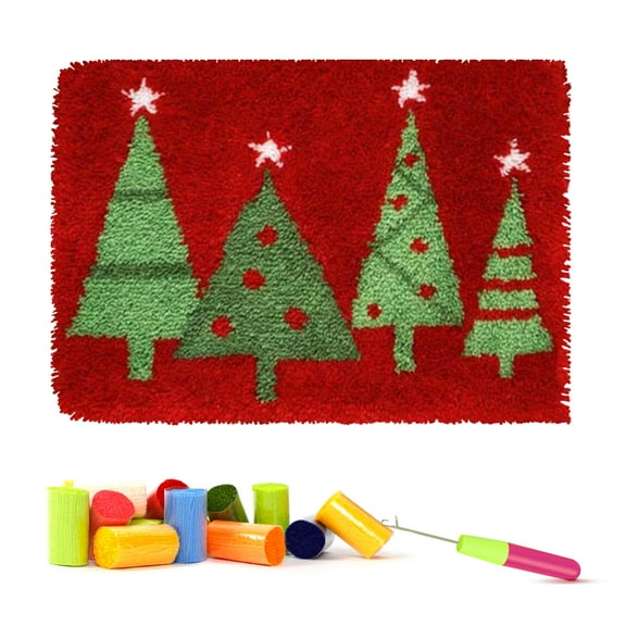 ShowNiceArt Latch Hook Rug Kits for Adults,Crafting Arts Cushion Mat Crochet Tapestry Sofa Decor 20*15in