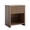 Walnut-1 Piece, variant on Ktaxon Fluted Nightstand, Walnut Night Stand, Wooden End Table, Bedside Table for Bedroom Sofa Home Office,Curved Corners Design