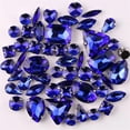 thumbnail image 1 of Yazoeia 50 Pcs Mix Shapes Sew On Crystal Rhinestone, Claw Flatback Crystal Rhinestones, Flatback Claw Setting Glass Sew On Crystal Rhinestone for DIY Crafts, Clothes, Costume, Dress, and, 1 of 5