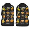 thumbnail image 5 of Italian Animal Brainro Car Seat Cover Front Seats Full Set of 2 Vehicle Seat Protector Fit Cars, Sedan, Truck, SUV, Van, 5 of 8