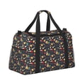 thumbnail image 2 of Rocae Christmas Holiday Bowling Print Hand Travel Bag Travel Duffel Bag and Fitness Bag, Women's Waterproof Weekend Tote, Men's Travel and Fitness Essentials, 2 of 7